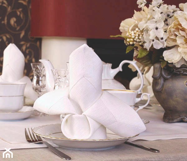 Serwetki lniane białe - zdjęcie od Szykowny Dom - Homebook