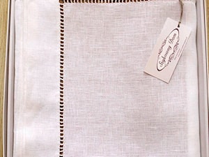 Obrus lniany biały 140x390 z ręczna mereżką - zdjęcie od Szykowny Dom