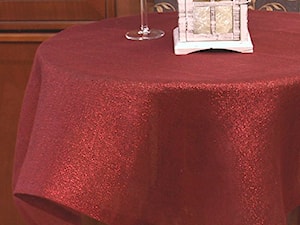 Serweta z siatki lnianej bordo z metaliczna nicią, rozmiar 95x95 cm. - zdjęcie od Szykowny Dom