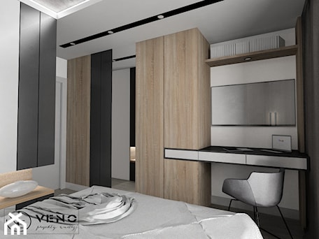 Aranżacje wnętrz - Sypialnia: APARTAMENT INPRO W GDYNI - VENO Studio Projektowania Wnętrz. Przeglądaj, dodawaj i zapisuj najlepsze zdjęcia, pomysły i inspiracje designerskie. W bazie mamy już prawie milion fotografii!