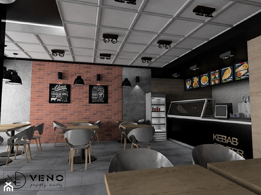 RESTAURACJA KEBAB CENTER W TCZEWIE - zdjęcie od VENO Studio Projektowania Wnętrz