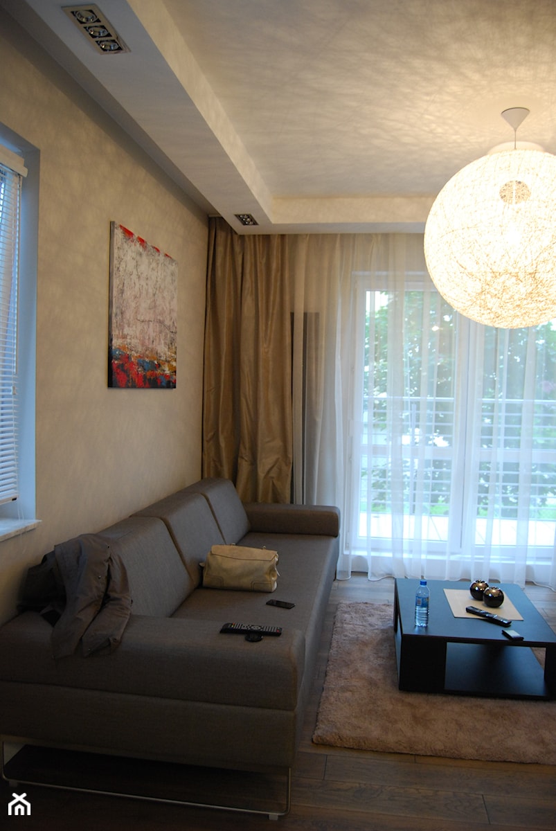 Małe mieszkanko w męskim stylu - Salon, styl minimalistyczny - zdjęcie od eldevision