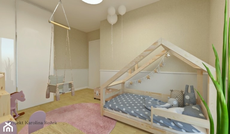 Dom w jasnych barwach - Pokój dziecka, styl nowoczesny - zdjęcie od Projektowanie wnętrz Karolina Rożek