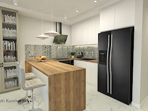 Dom w jasnych barwach - Kuchnia, styl minimalistyczny - zdjęcie od Projektowanie wnętrz Karolina Rożek