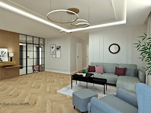 Przytulny dom dla rodziny - Salon, styl nowoczesny - zdjęcie od Projektowanie wnętrz Karolina Rożek