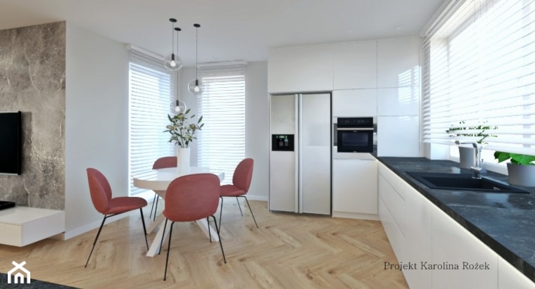 Przytulny dom dla rodziny - Kuchnia, styl nowoczesny - zdjęcie od Projektowanie wnętrz Karolina Rożek