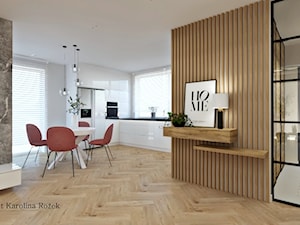 Przytulny dom dla rodziny - Jadalnia, styl nowoczesny - zdjęcie od Projektowanie wnętrz Karolina Rożek