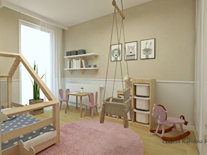 Dom w jasnych barwach - Pokój dziecka, styl minimalistyczny - zdjęcie od Projektowanie wnętrz Karolina Rożek