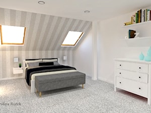 Stylowy minimalizm - Sypialnia, styl minimalistyczny - zdjęcie od Projektowanie wnętrz Karolina Rożek