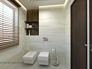 Minimalistyczna toaleta - Łazienka, styl minimalistyczny - zdjęcie od Projektowanie wnętrz Karolina Rożek