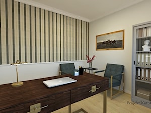 Dom w jasnych barwach - Biuro, styl tradycyjny - zdjęcie od Projektowanie wnętrz Karolina Rożek