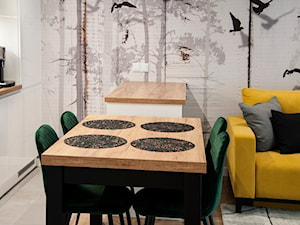 Nowocześnie z odrobiną żółtego - Kuchnia, styl nowoczesny - zdjęcie od Projektowanie wnętrz Karolina Rożek