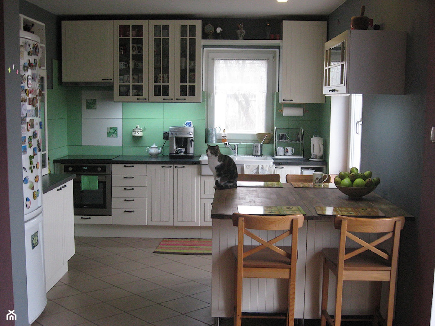 Machniuwka-metamorfoza wiejskiego salonu z aneksem kuchennym. - Kuchnia, styl nowoczesny - zdjęcie od Joanna Machnowska - Homebook