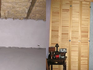 sypialnia-ścianka oddzielająca garderobę - zdjęcie od Joanna Machnowska