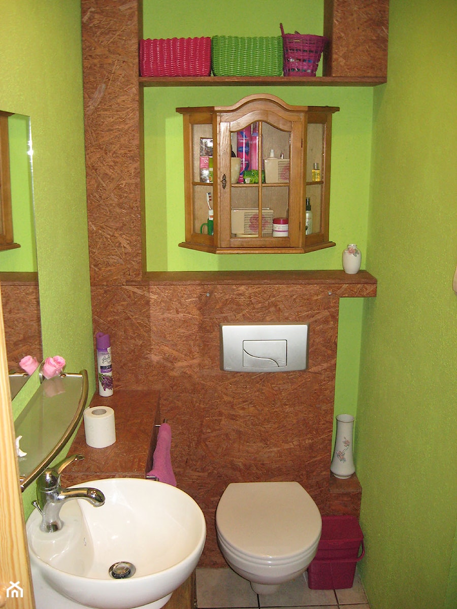 Machniuwka- toaleta wygospodarowana z kotłowni. - Łazienka, styl nowoczesny - zdjęcie od Joanna Machnowska