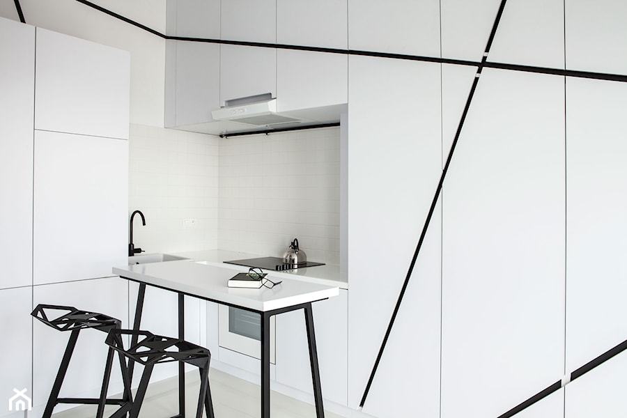Kawalerka Piotra - Kuchnia, styl minimalistyczny - zdjęcie od Mili Młodzi Ludzie