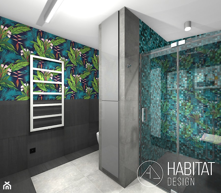Kahlo / Projekt łazienki w stylu eklektycznym. - zdjęcie od HABITAT DESIGN Magdalena Ślusarczyk