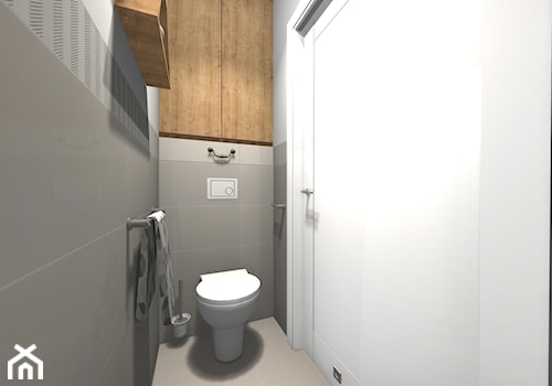 Dom w stylu skandnawskim / Małe pomieszczenie WC - zdjęcie od HABITAT DESIGN Magdalena Ślusarczyk