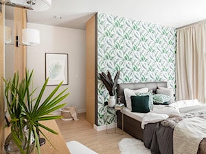 Dom jednorodzinny 220m2 - Średnia biała sypialnia, styl nowoczesny - zdjęcie od paulaselerowicz.pl
