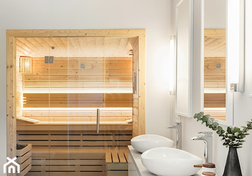 łazienka z sauną - zdjęcie od paulaselerowicz.pl