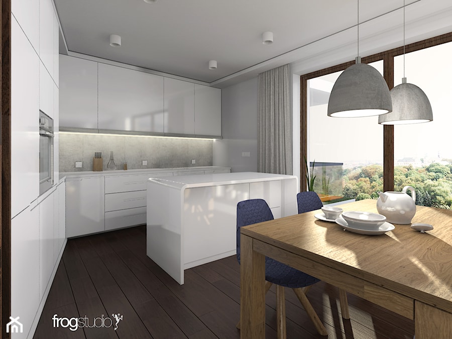w_15_mieszkanie na ostatnim piętrze - Kuchnia, styl nowoczesny - zdjęcie od frog:studio