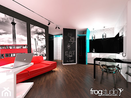 Aranżacje wnętrz - Salon: w_09_mieszkanie - Salon, styl nowoczesny - frog:studio. Przeglądaj, dodawaj i zapisuj najlepsze zdjęcia, pomysły i inspiracje designerskie. W bazie mamy już prawie milion fotografii!