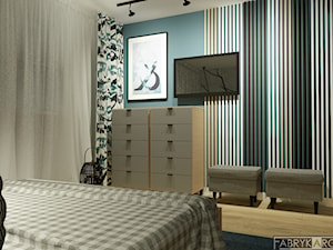 Męska sypialnia - zdjęcie od Fabryka Architektury Ewa Czerwińska