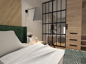 Apartament wakacyjny w Pogorzelicy - Średnia sypialnia, styl nowoczesny - zdjęcie od AS studio