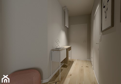 Apartament z antresolą - Hol / przedpokój, styl nowoczesny - zdjęcie od AS studio