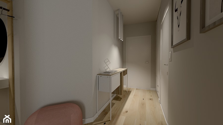 Apartament z antresolą - Hol / przedpokój, styl nowoczesny - zdjęcie od AS studio