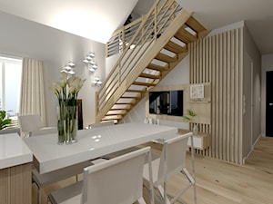 Apartament z antresolą - Salon, styl nowoczesny - zdjęcie od AS studio