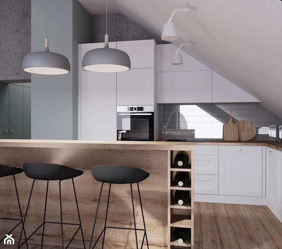 Kuchnia z białymi frontami - zdjęcie od Leon Design
