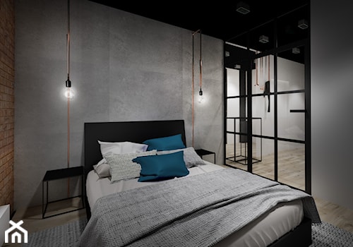 Sypialnia dla młodego faceta - zdjęcie od Karolina Kamińska interior design