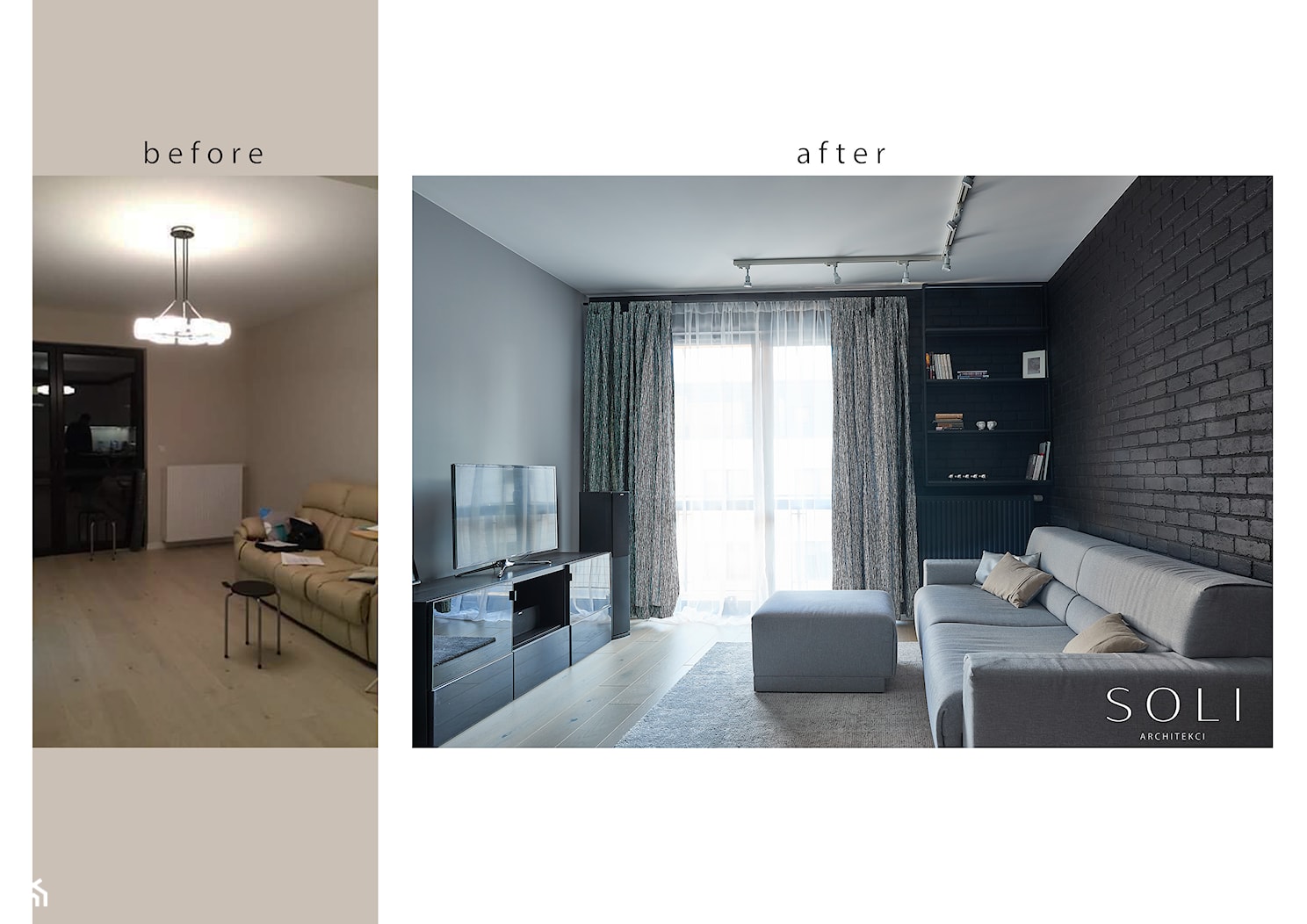 Przed i po - zdjęcie od SOLI Architekci - Homebook