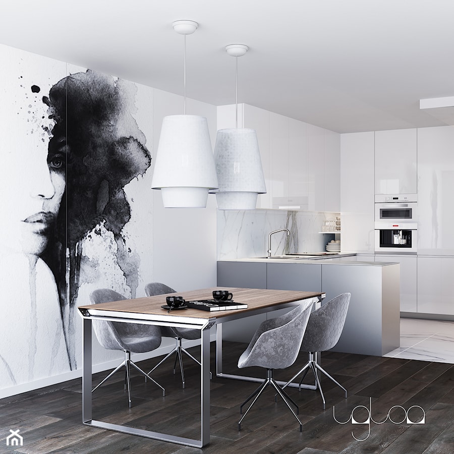 Jasna, minimalistyczna kuchnia - zdjęcie od igloo studio