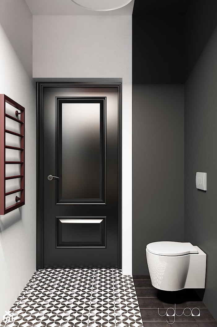 Łazienka w kolorach bieli i czerni - zdjęcie od igloo studio - Homebook