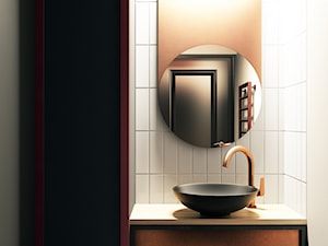 Industrialna łazienka z elementami miedzi - zdjęcie od igloo studio