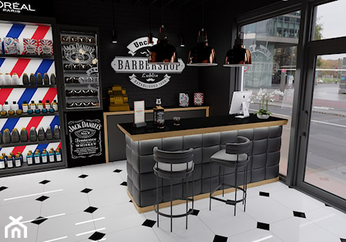 Uncle D's Barbershop - Wnętrza publiczne, styl vintage - zdjęcie od MoonfieldStudio