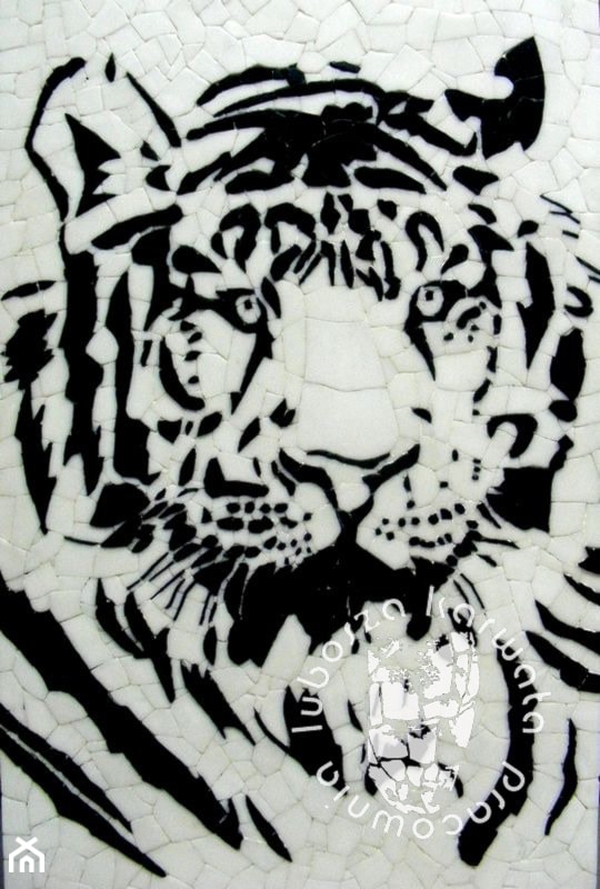 Tygrys - mozaika - zdjęcie od Pracownia Lubosza Karwata - Homebook