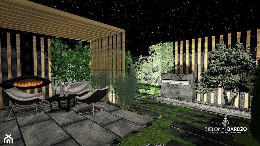 Ogród nowoczesny, bez trawnika - Ogród, styl nowoczesny - zdjęcie od ZIELONY BARDZO
