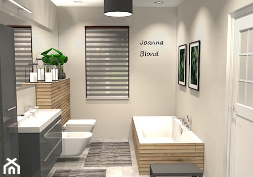 Minimalistyczna piękna łazienka - zdjęcie od Studio Projektowe Joanna Blond