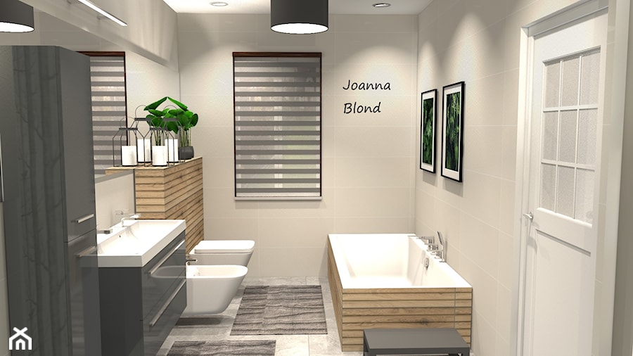 Minimalistyczna piękna łazienka - zdjęcie od Studio Projektowe Joanna Blond