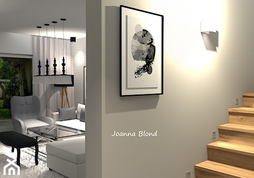 Urocze połączenie kolorów i drewna - zdjęcie od Studio Projektowe Joanna Blond