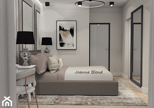 Luksusowa sypialnia w beżach - zdjęcie od Studio Projektowe Joanna Blond