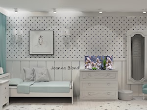 Uroczy pokój w kolorach mięty - zdjęcie od Studio Projektowe Joanna Blond