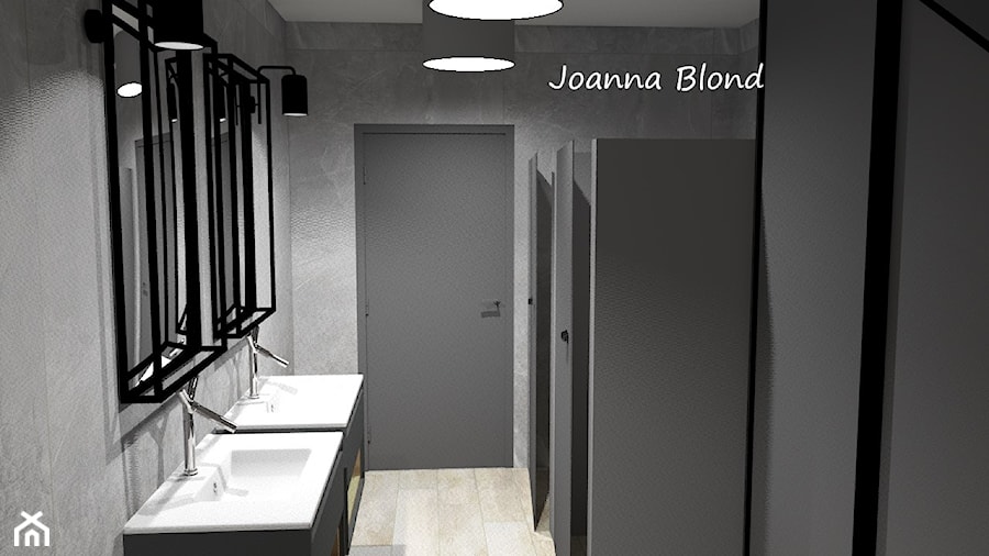 Toaleta w biurze - zdjęcie od Studio Projektowe Joanna Blond