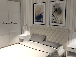 Sypialnia w paski - zdjęcie od Studio Projektowe Joanna Blond
