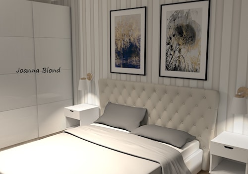 Sypialnia w paski - zdjęcie od Studio Projektowe Joanna Blond