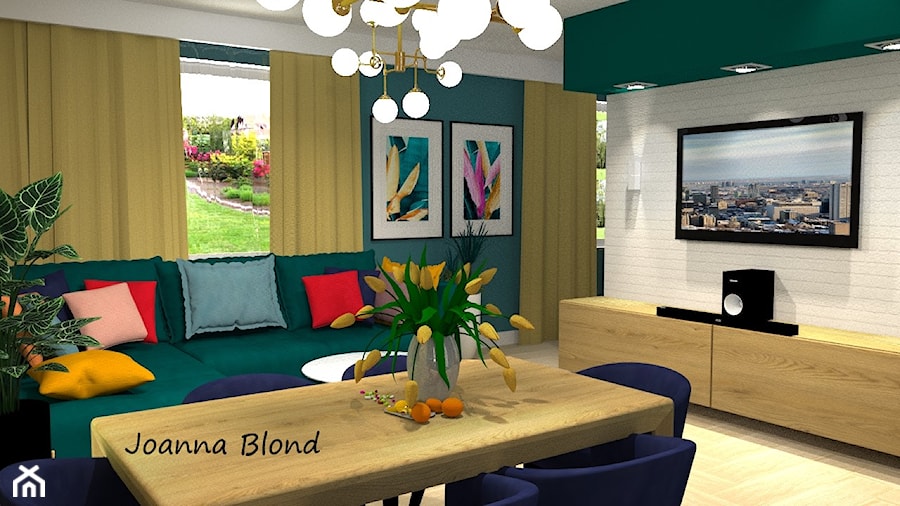 Salon w kolorach - zdjęcie od Studio Projektowe Joanna Blond