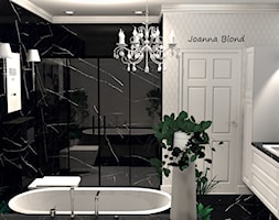 Luksusowy salon kąpielowy black&white - zdjęcie od Studio Projektowe Joanna Blond - Homebook